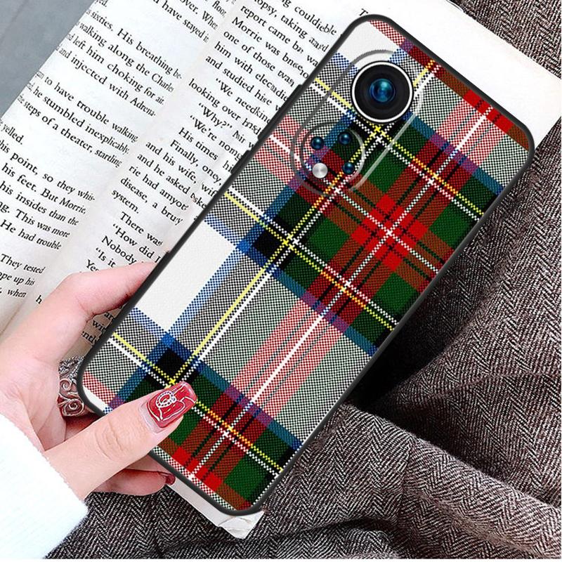 Clan Stewart Dress Tartan Plaid Case For Honor Magic 8 6 7 Lite Honor 400 200 Pro 50 70 90 X8c X8b X9a X9c X9b X9d Win Cover