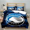 3PCS Football Atalanta  Bedding set,Ideal For1pc Duvet Cover And 2pcs Pillowcases Perfect for Christmas gift,Ideal for Bedroom, Dormitory