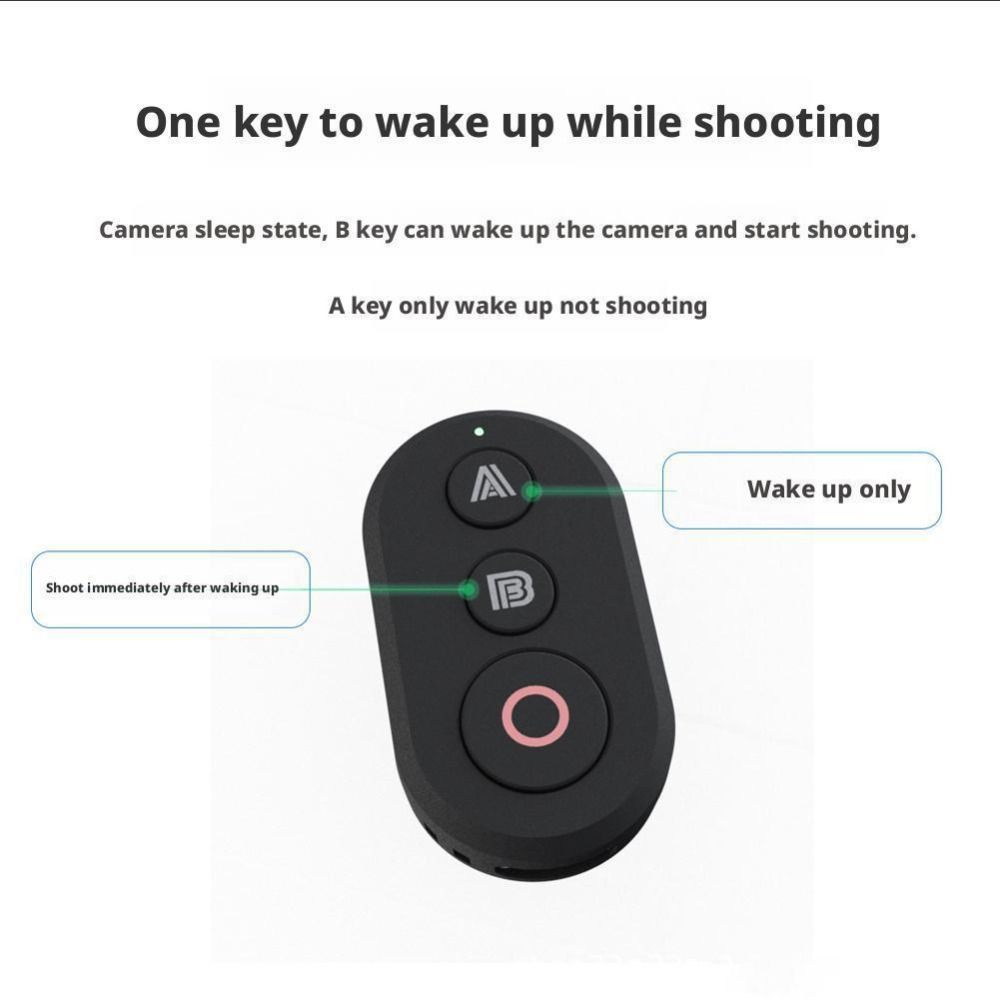 Wireless Camera Remote Control Selfie Remote for Insta360X5/X4/X3/GO3S/Ace Pro2 Camera Accessories