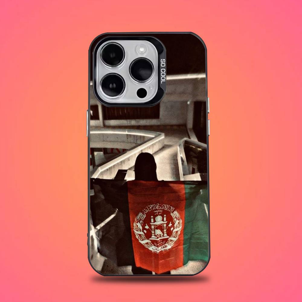 

Afghan Flag of Afghanistan Phone Case For iPhone 17,16,15,14,13,12,11,Pro,XS,Max,Plus,Mini,SE4,E Black Matte Shockproof Cover iPhone12