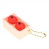 Creative Cute Fruit 2/4-Square Button Keychain Kids Portable Stress Relief Toy Charm Couple Bag Ornament