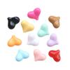 Seven-Color Small Peach Heart Acrylic Beads 11x14mm for DIY Phone Chain Pendants