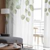 Countryside Plant Flowers Watercolors Bedroom Curtains Tulle Sheer Curtain Living Room Home Decor Voile Drapes
