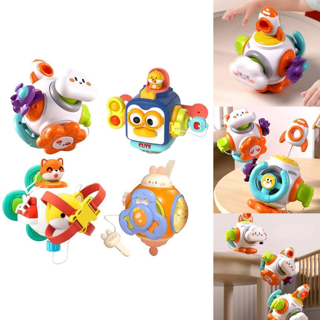 Educational Baby Grasping Ball Sensory Toy Six-sided Busy Cube For Early Learning