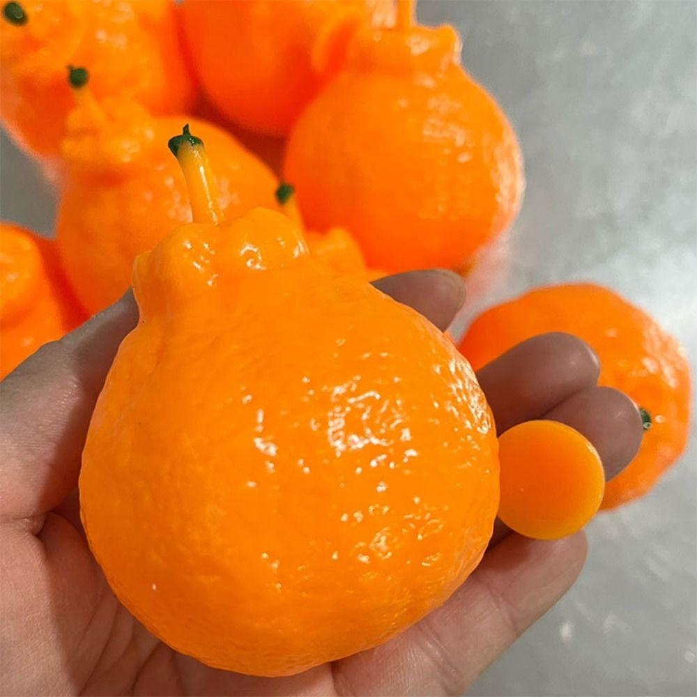 Soft TPR Ugly Tangerine Ball Skin Squeeze Toy DIY Pressure Ball Kit Adults Beginners