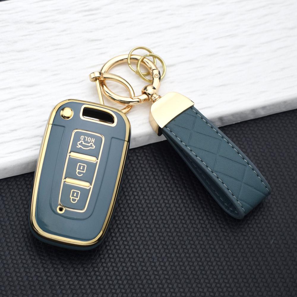 TPU Car Key Case Cover for Hyundai IX35 Elantra Sonata 8 9 for Kia Sportage K5 K2 Sorento Optima Forte Auto A3 Buttons ccessory
