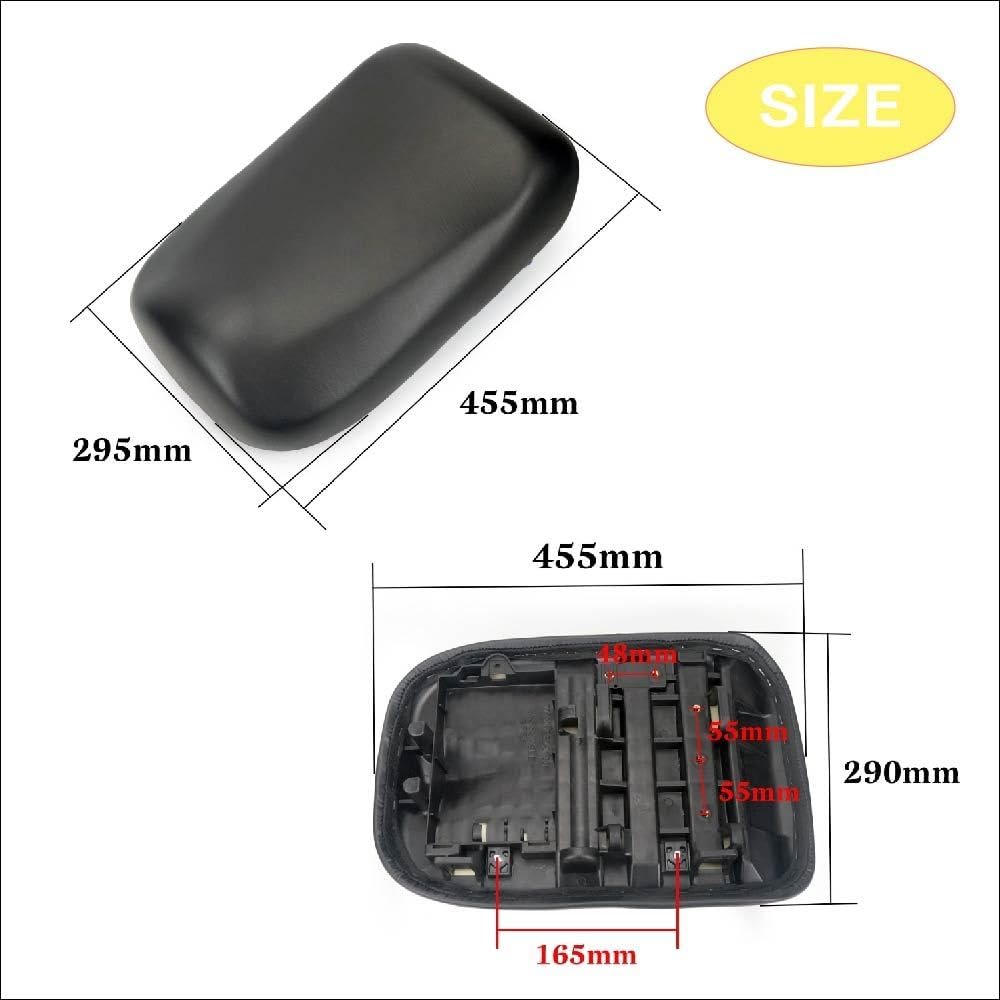 Honda Zoomer AF58 Base PU Leather Seat Same Size as OEM Spare Zoomer Seat Assembly One-Piece Seat/Cushion/Mounting Assembly, Parts, Plug-and-Play,