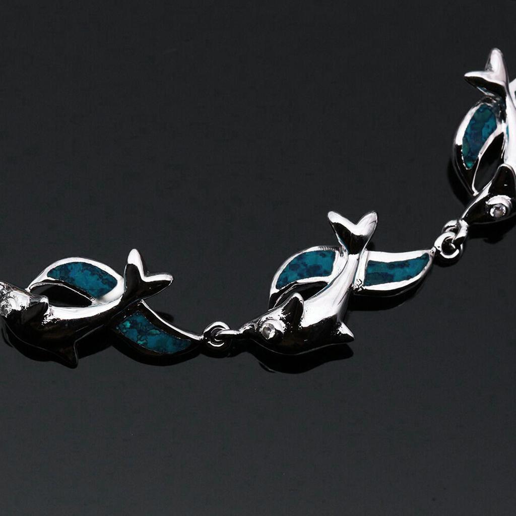 Women Bracelet Dolphin Charm Chain Bracelet