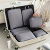 [Easy-Clean] Compression Packing Cubes | 6pcs Set | Polyester | Easy-Clean, Lightweight | Travel Organizer | Luggage and Clothes Sorting