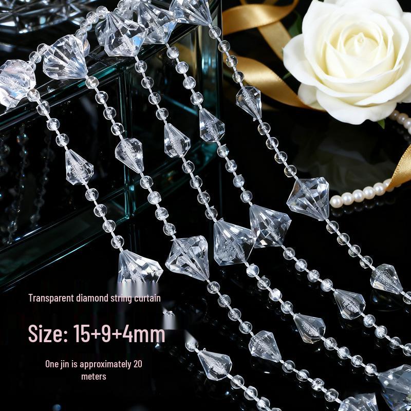 10mm UFO Acrylperlen für Hochzeitsgirlande, Gangläufer oder Kronleuchterdeko