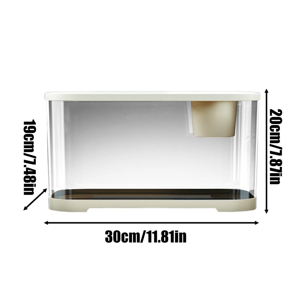 Aquarium Fish Tank Fish Tank Kit Aquatic Set With Accessories Room Desktop Decor For Beginners Guppy Jellyfish Shrimp Betta