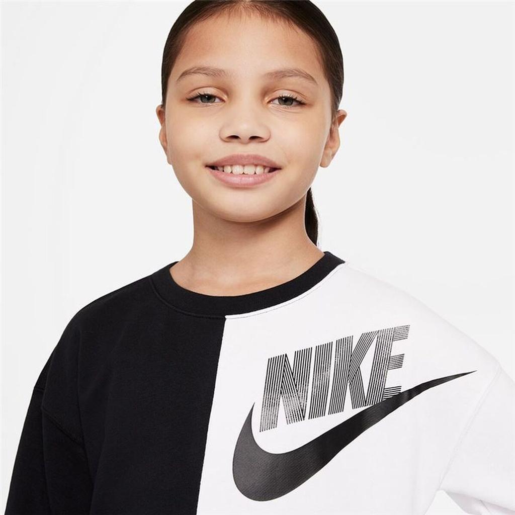 Hoodless Sweatshirt for Girls Nike Sportswear  Black