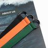 2.5cm Canvas Double D-Ring Buckle Belt for Women - Trendy Workwear and Extended Jeans