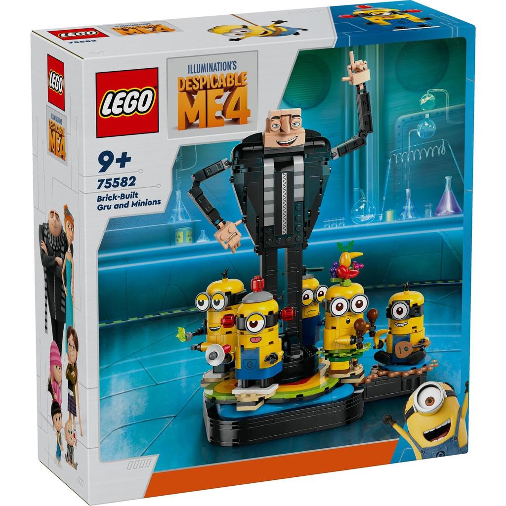 LEGO Minion Gru and Friends Toy, Gift for Birthdays, Christmas, Girls, Boys, and Kids Ages 9, 10, and 11, Pretend Play, Pretend Play, 75582