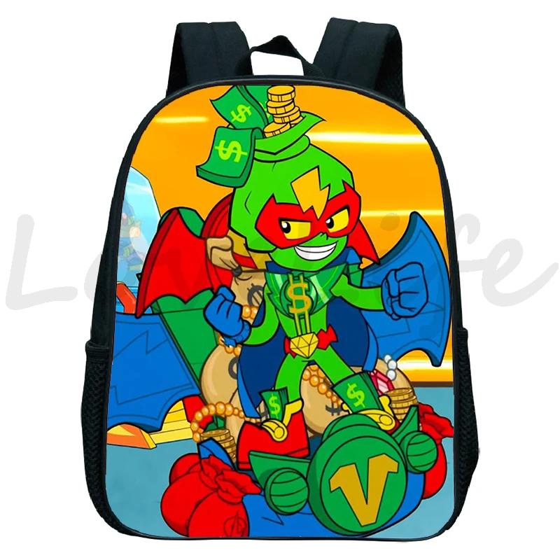 Superthings Neon Power Backpack for Kids Game Superzings Kindergarten Backpack Children Book Bag Boys Girls School Bags