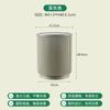 Simple Two-Tier Storage End Table Round Plastic Side Table with Drawer for Living Room Bedroom Small Circle Accent Table Ottoman