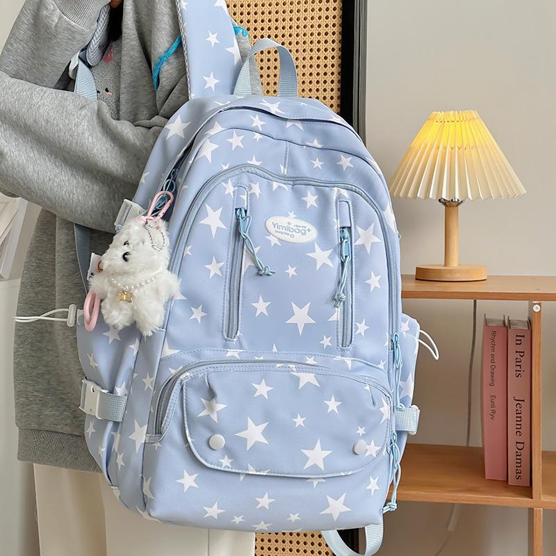 Tornister Plecak Damski Duża Pojemność Plecak Ucznia Gimnazjum Tornister Mała Gwiazdka