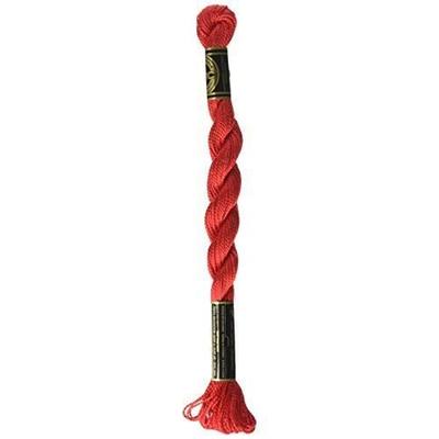 Embroidery Thread - DMC - 115 5-666 - Bright Red - 100% Cotton - 27 Yards Per Skein