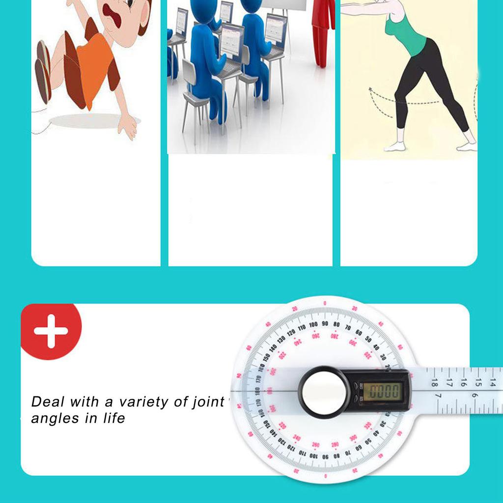 Joint Angle Finder Battery Powered Convenient Easy Observation Joint Motion Goniometer High Accuracy Practical for Limbs