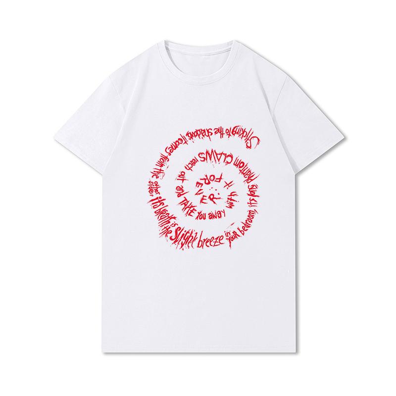 Anime Men T Shirts Retro Funny Meme Trend Y2k Graphic T-shirt Soft Unisex 100% Cotton Tee Male Tops