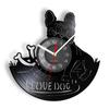 I Love DOG Quote French Bulldog Wall Clock Dog Breed Bulldog Vinyl Record Clock Animal Pet Home Decor Puppy Dog Gift Vintage Art