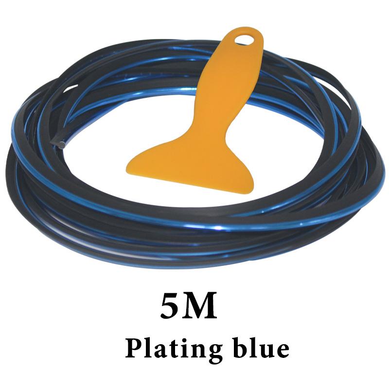 1 ks Ozdobná lišta do auta Flexibilní proužky Univerzální 5M Interiér Auto Lišty Kryt auta Lem Palubní deska Dveře Car-styling Červená