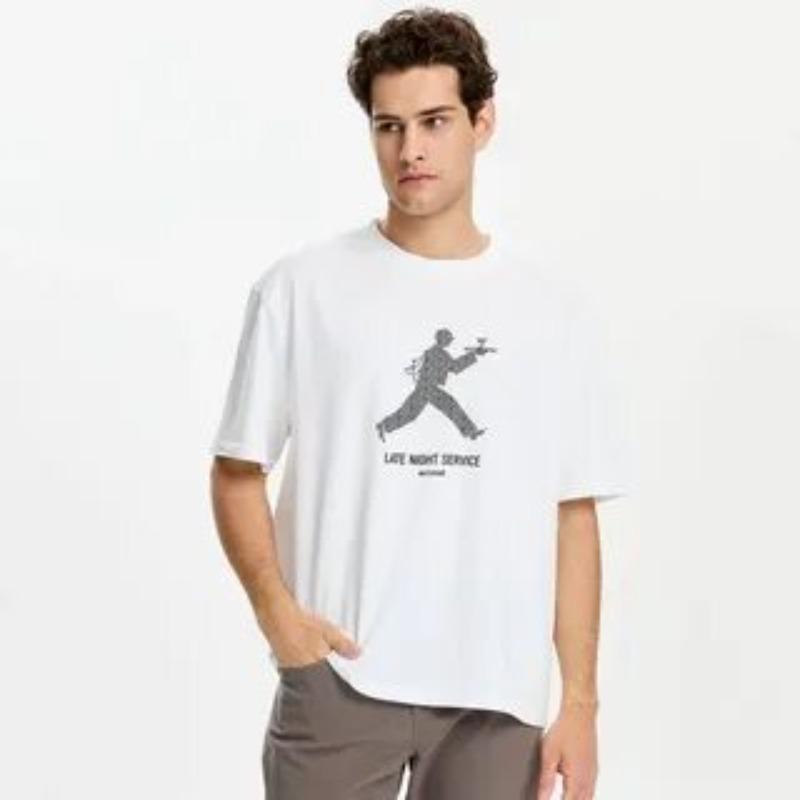 Time Warm Comfortable 100%cotton Anime Clothes Vintage Oversize Streetwear Graphic Breathable Short Sleeved Men T-Shirts