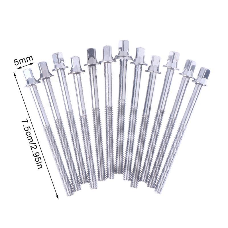 12 Stück Trommelspannschrauben Trommelböckchenschrauben Stark Trommelschraube 5/6mm mit Unterlegscheiben Trommelböckchenschrauben Trommelschrauben für Jazz-Drums Reparatur