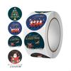 62KD Roll of 500Pcs Christmas Stickers Thank You Cards Gift Box Decorations