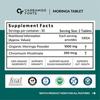 Carbamide Forte Bio Moringa Tabletten mit 1000mg Moringa Blätter Extrakt | Meerrettichblätter Pulver Tabletten für Immunität, Verdauung | 60 Veg Tabletten