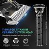 Men's Cordless Hair & Beard Trimmer Kit, 0mm Zero Gap T-Blade Liners & Edgers for Bald Fades