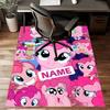 Custom My Little Pony Mat Personalized Name, Polyester Washable Indoor Entryway Rug, Gift for Christmas, Easter, Thanksgiving Day