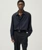 NOIRER Dot Scarf Shirt (Navy)