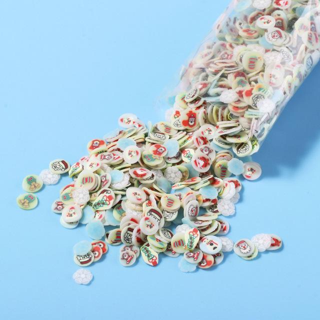 1000-3000pcs Mix Fruit Soft Clay Slime Animal Flower Slice Resin Filler for Nail Art Epoxy Mold DIY Craft Making Wholesale