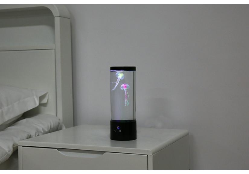 USB Luminous Jellyfish Night Light: Seven-Color LED Remote Control Atmosphere Lamp for Home Décor