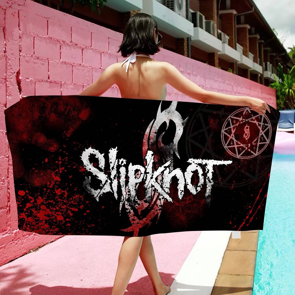 S-S-SlipknotEs Band Microfiber Printed Beach Towel Mountain Climbing Yoga Beach Swimming Running Absorbent Soft Towel