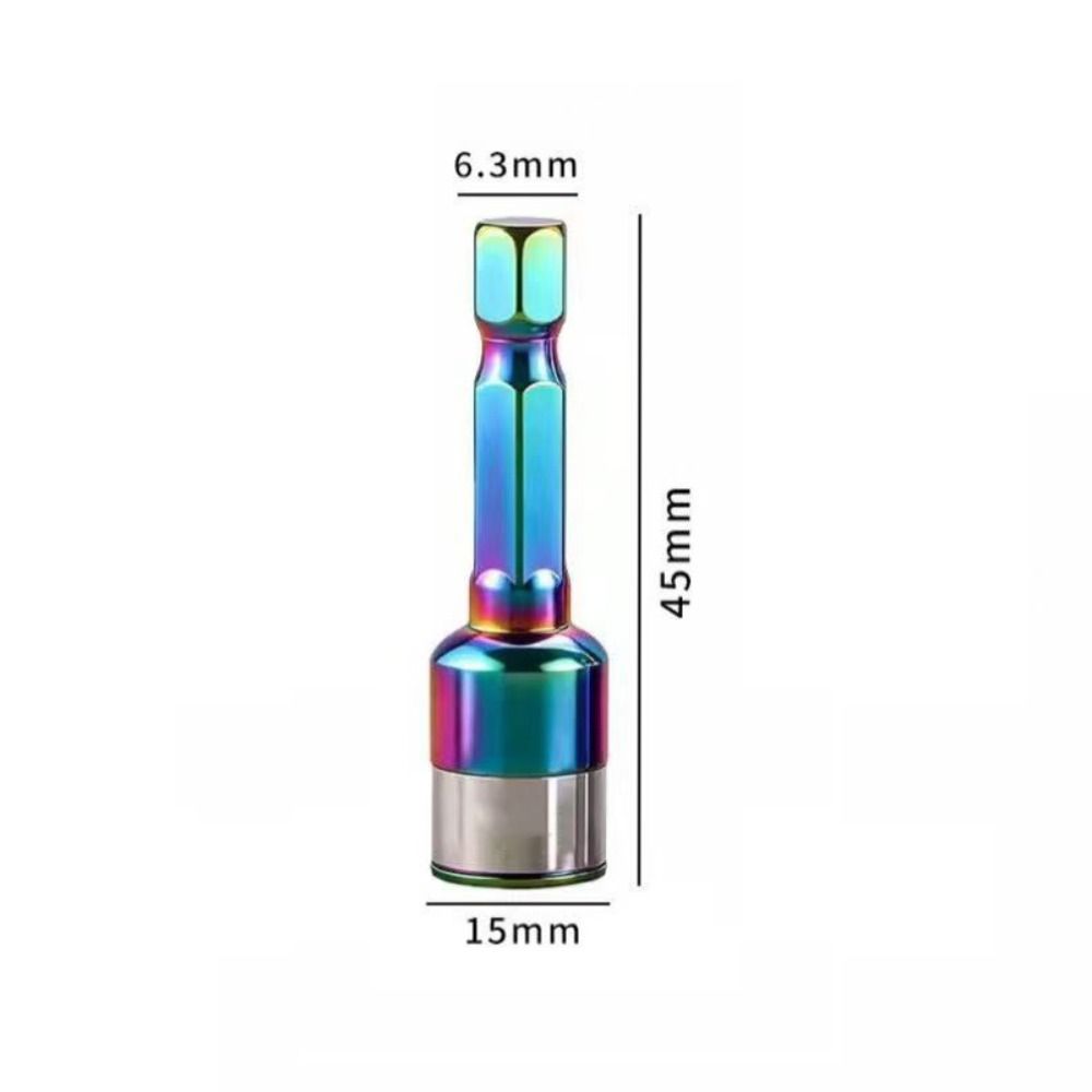 1/5Pcs High Hardness Colorful Sockets 8mm Impact Socket Hex Shank Socket  for Pneumatic Screwdriver