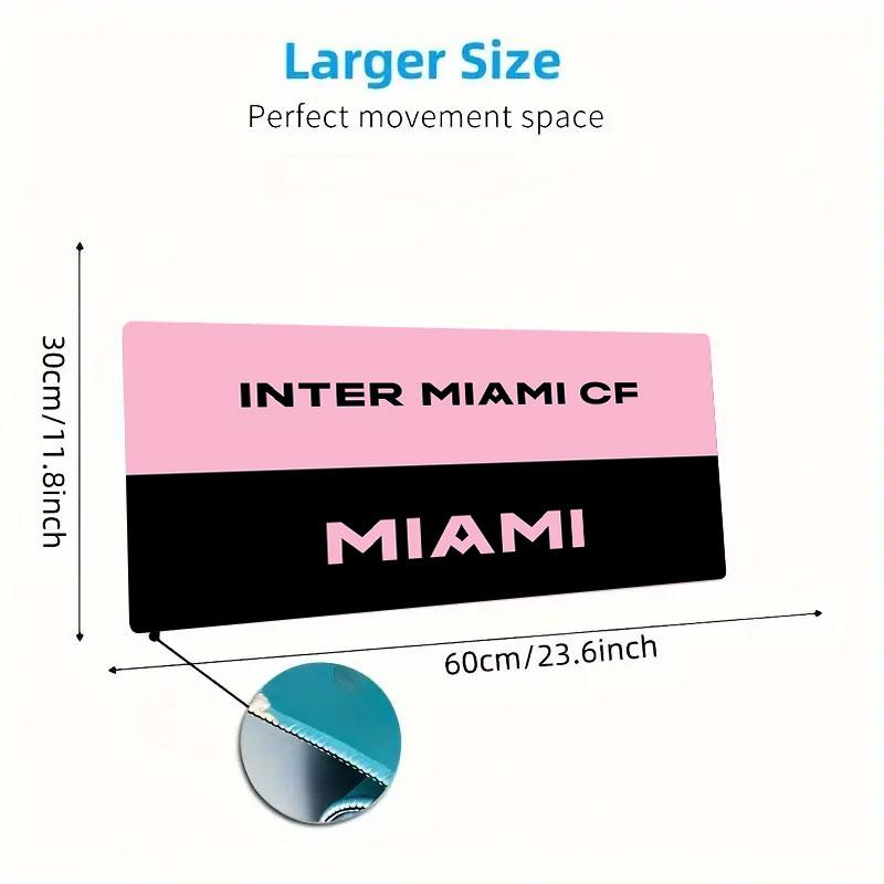 Miami CF Mouse Pad, Large Gaming Desk Mat, Non-slip XXL Mousepad for Laptop & Tablet, Mini PC Playmat with Stitched Edges