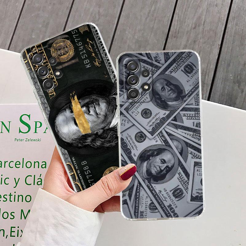 Cash Dollars Pictures Printing Phone Case For Samsung Galaxy A56 A57 A37 A55 A54 A36 A35 A26 A25 A16 A17 A07 A52 A34 A21s Cover