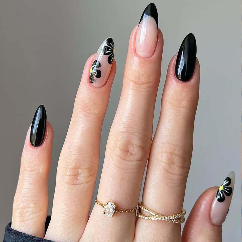 Pegatinas Desmontables para Uñas Estilo Europeo y Americano - Uñas Postizas Simples y Llevables