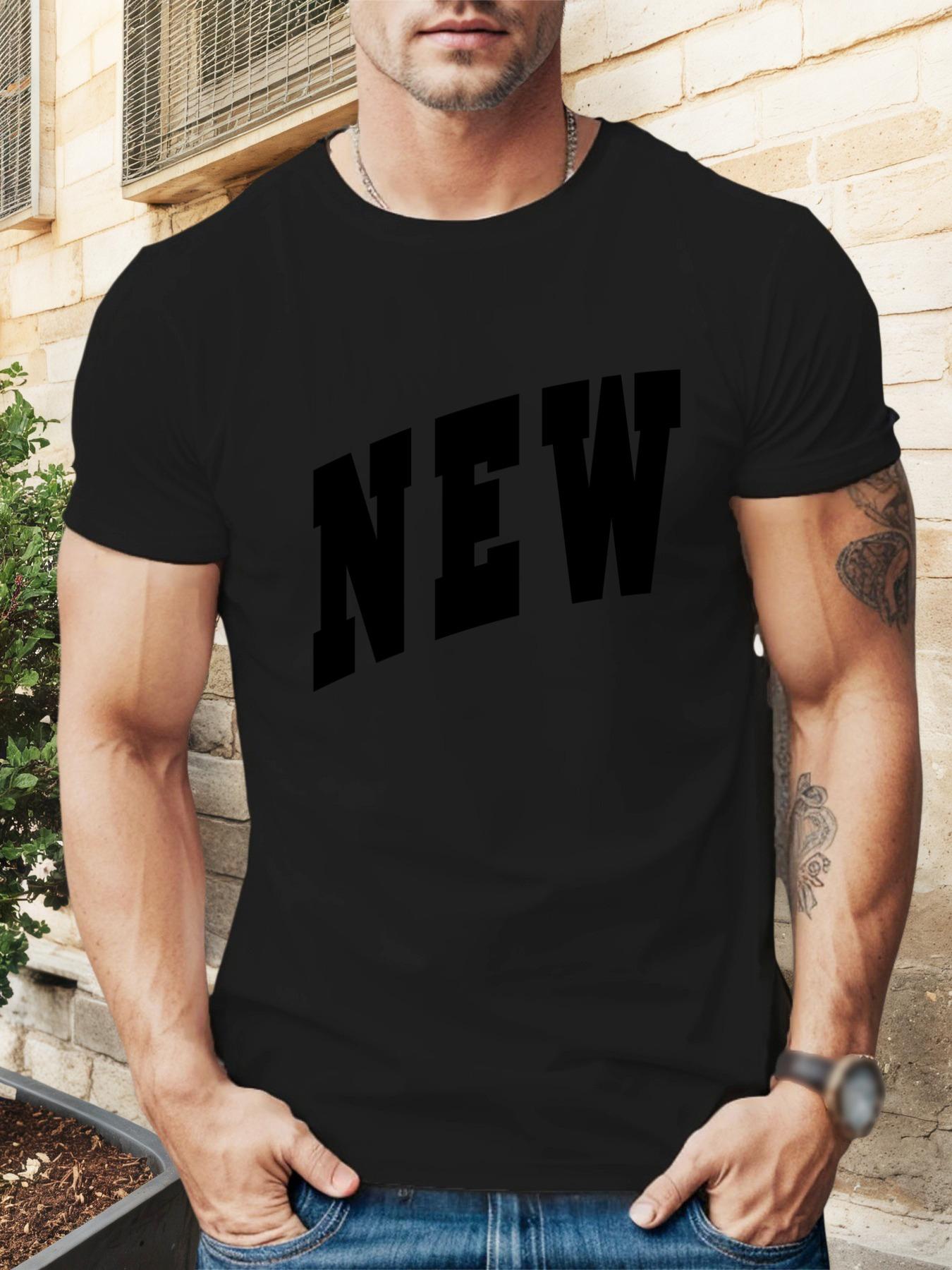 Bold NEW Graphic Casual T-shirt - Summer Comfort Round Neck Tee XXXL
