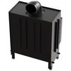 Steel Fireplace KRATKI LUCY 14 kW Ø 200 Black Thermotec Self Closing Door