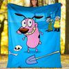 Courage the Cowardly Dog Printed Throw Blanket—lightweight,soft,warm;versatile Blanket for All Seasons—perfect As &air-conditioning Throw,nap Blanket