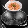 Spiral Pattern 304 Stainless Steel Steaming Rack V-shaped Pot Steaming Shelf Steam Stand Dumplings