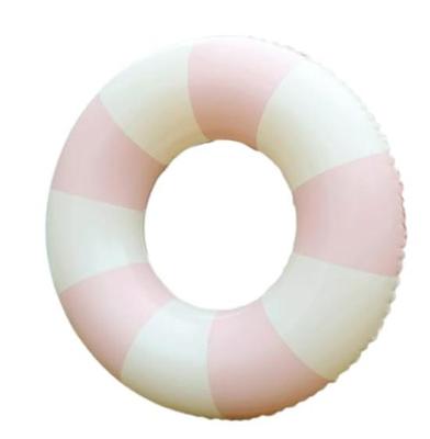 Inflatable Pool Float for Kids, Sizes 60 and 90, Striped Pattern, Blue and Pink, Adult Size (Pink, Size 90) Summ12