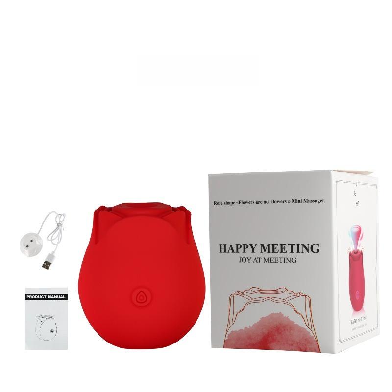 Rose Vibrator Nipple Suction Self-pleasure Toy Women's Teasing Foreplay Adult Sex Toys