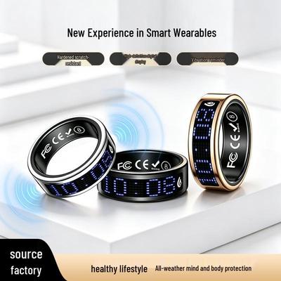 Smart-Ring: Nachrichtenanzeige, Anruf-Vibration, Gesundheits- & Schlaf-Tracker, Gestensteuerung für Kurzvideos