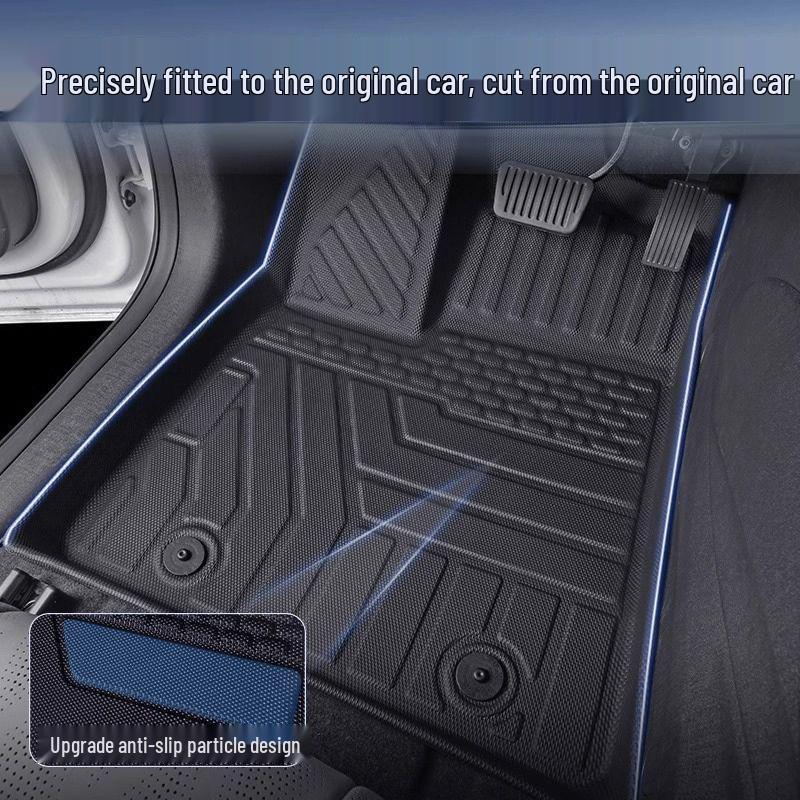 Xiaopeng M03 TPE Car Floor Mats - 2024 Driver's Seat Surround Carpet Style