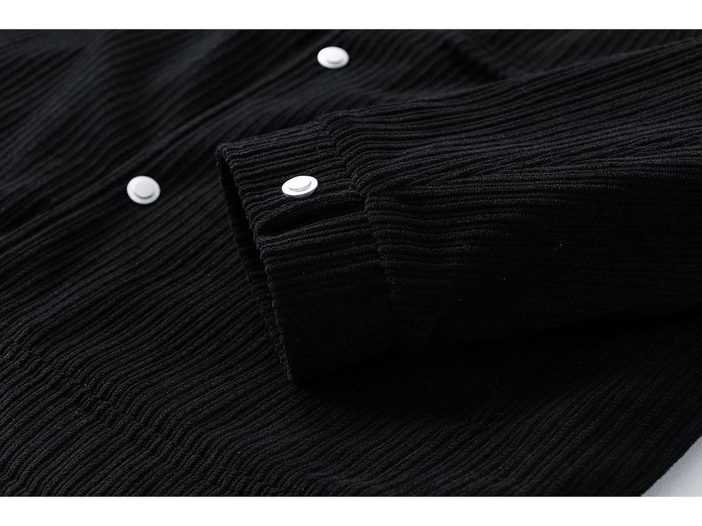 Cross-Border E-Commerce Corduroy Jacket, M-8XL Plus Size, Windproof, Work-Ready, Lapel Style, Thickened Velvet for Fat People