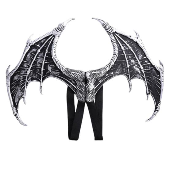 Cosplay Dragon Wings Halloween Decoration with Elastic Straps Easy-to-Wear Dragon Costume Wings Party Supplies